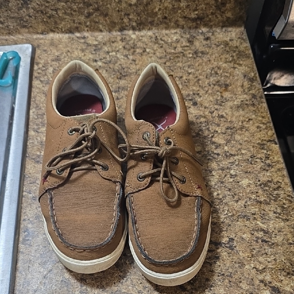 Twisted X Men's Tan Boat Shoes Size 6M